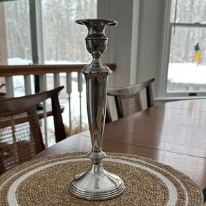 Vintage Empire Sterling Weighted Candlestick